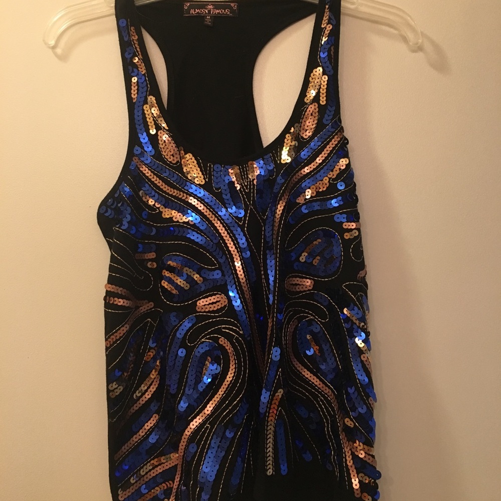 Sequin tank top